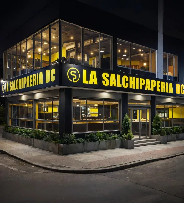 Interior del restaurante La Salchipaperia D.C.